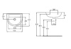 раковина подвесная ideal standard ecco w434001 55 см