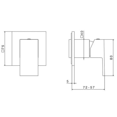 смеситель для душа kerama marazzi futura 66475ekm.21.018 хром