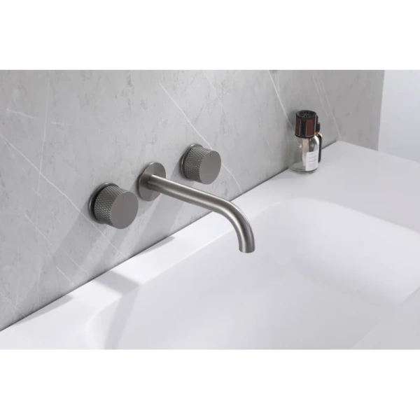 смеситель для раковины abber wasser kreis af81122ng встраиваемый, никель