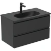 раковина полувстраиваемая ideal standard tesi t3509v3 80 см с отверстием под смеситель