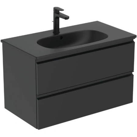 раковина полувстраиваемая ideal standard tesi t3509v3 80 см с отверстием под смеситель
