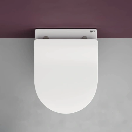 унитаз ceramicanova play cn3001 подвесной, с сиденьем микролифт, белая