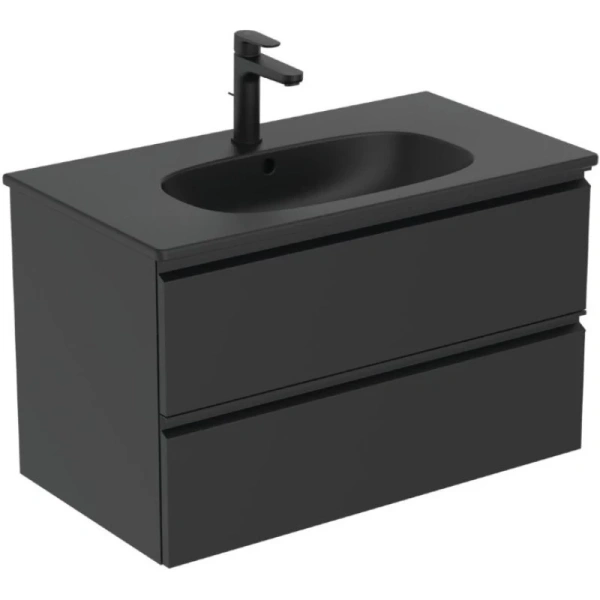 раковина полувстраиваемая ideal standard tesi t3509v3 80 см с отверстием под смеситель