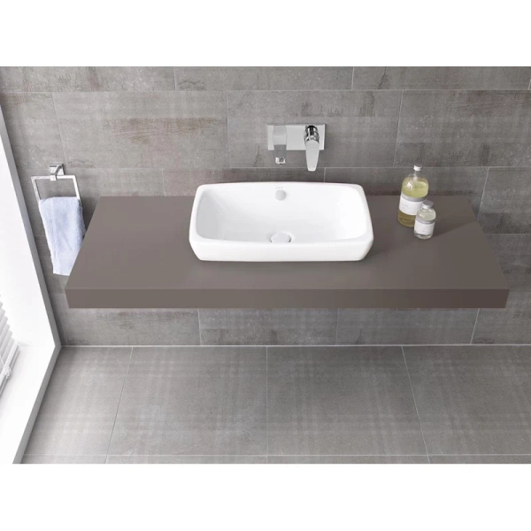 раковина накладная vitra metropole 5668b003-0012 60x40 см, белая