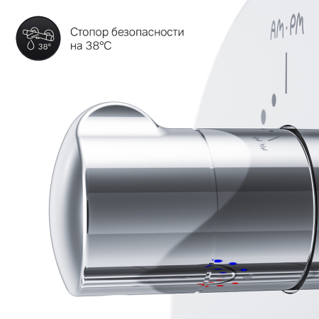 смеситель для душа am.pm like f8085500 с термостатом хром