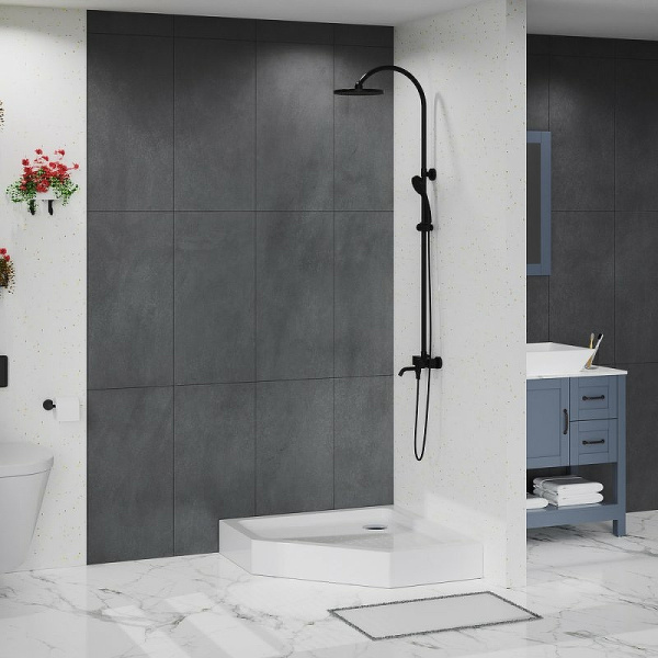 акриловый поддон для душа belbagno tray 90x90 tray-bb-p-90-15-w белый