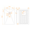 душевой поддон прямоугольный rgw stone tray-g 800x1200