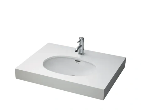 Раковина TOTO Public LW546B встраиваемая снизу, 55x40 см, белая