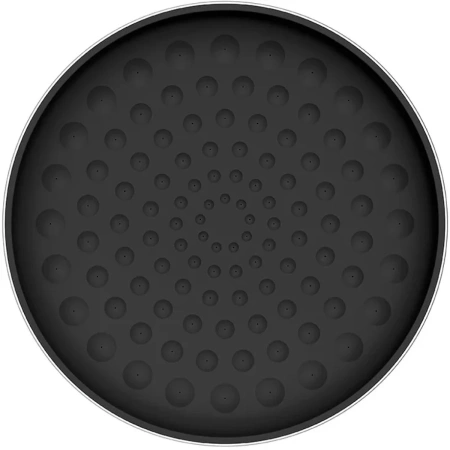 верхний душ aquame aqm8601mb 300 мм, черный матовый