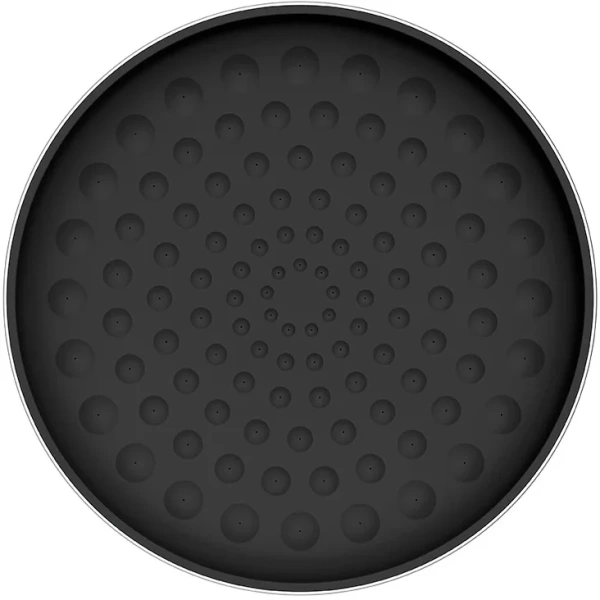 верхний душ aquame aqm8601mb 300 мм, черный матовый