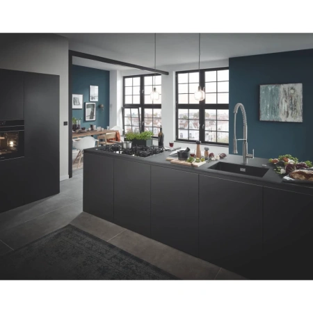 кухонная мойка grohe k700 черный 31655ap0