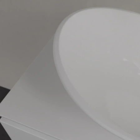 раковина villeroy & boch my nature 411080r1 накладная, 81x41 см, альпийский белый с покрытием ceramicplus