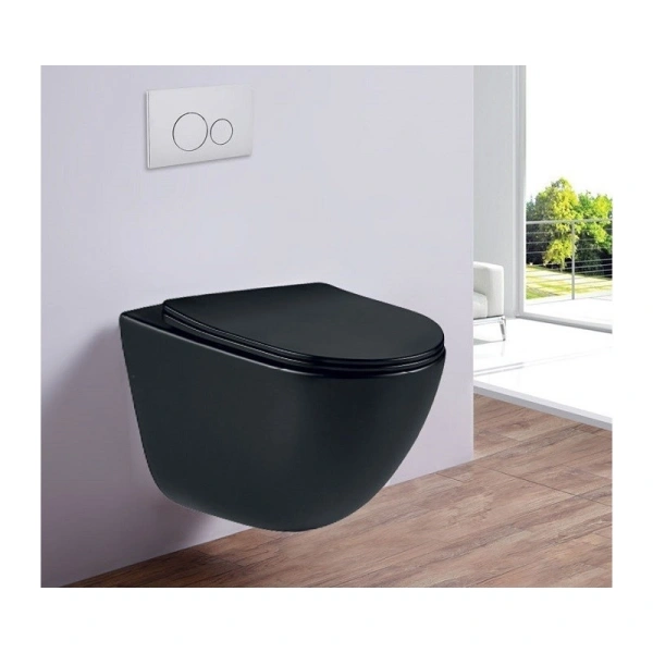унитаз подвесной esbano lotus esuplotubm черный матовый