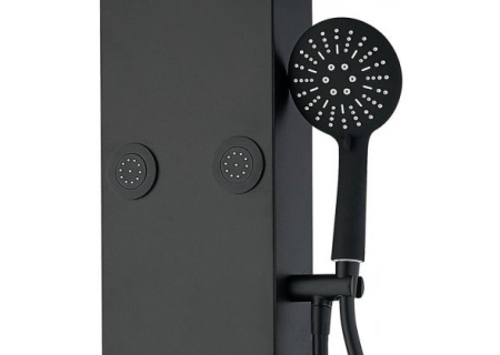 душевая панель aquanet galaxy black ap40-05 237440 черный матовый с изливом
