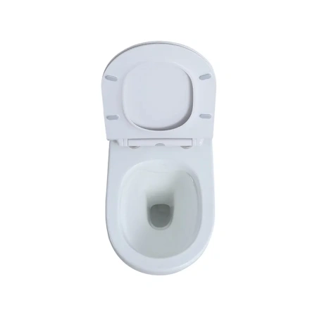 унитаз nemo 817b-3 подвесной, безободковый, крышка микролифт, glossy white