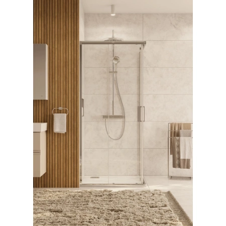 Душевой уголок Roca Leon ZRU9307665 89x89 см, профиль хром, стекло прозрачное