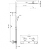 душевая система ideal standard ceratherm t50 a7704aa термостатическая цвет хром глянцевый