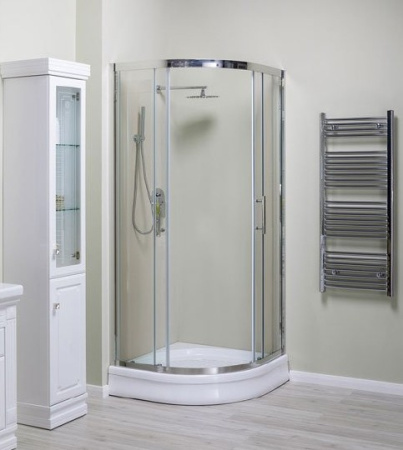 душевой уголок aquanet delta npe2142 00183842 100×100 профиль хром, стекло прозрачное
