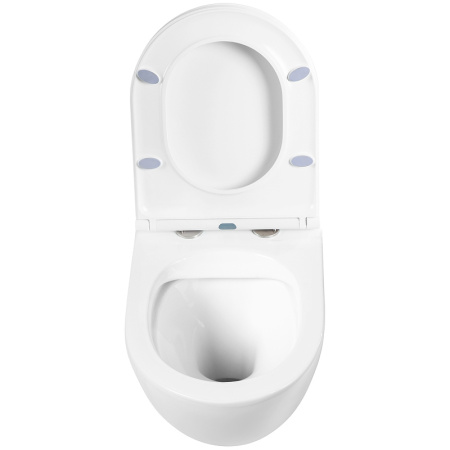 унитаз подвесной belbagno sfera-r bb046chr/bb870sc, с сиденьем микролифт, цвет белый