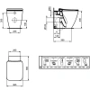 унитаз приставной ideal standard strada ii aquablade t359801