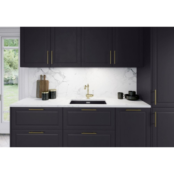 смеситель для кухни blanco tradon золотой матовый 526688