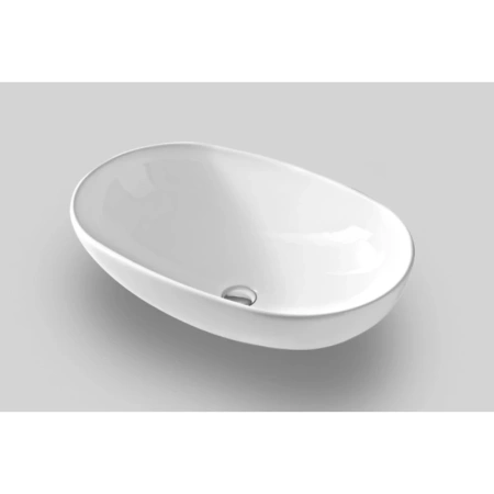 раковина накладная 70 см artceram la ciotola lcl002 01 00, белая