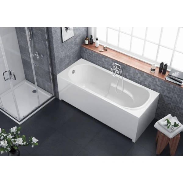 акриловая ванна 170x75 см berges lumbo 050006