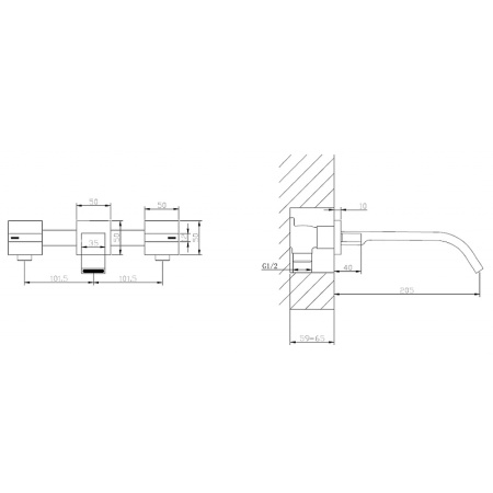 смеситель для раковины abber wasserfall af8612b