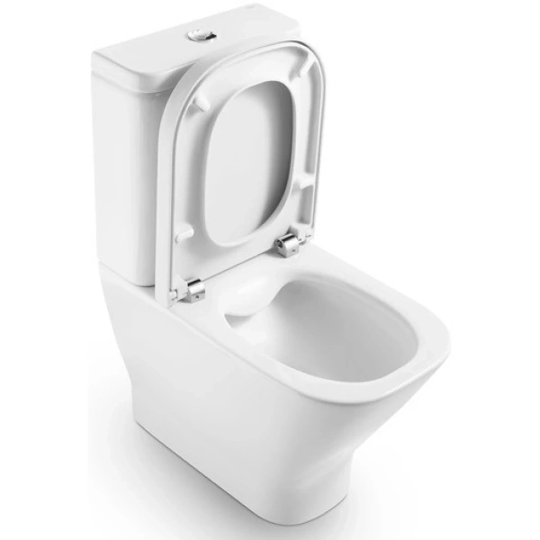 чаша напольного безободкового унитаза roca the gap 34273700h