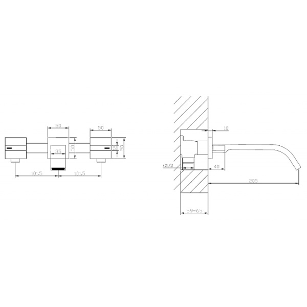 смеситель для раковины abber wasserfall af8612b