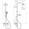 душевая система hansgrohe vernis shape showerpipe 230 1jet ecosmart 26097670
