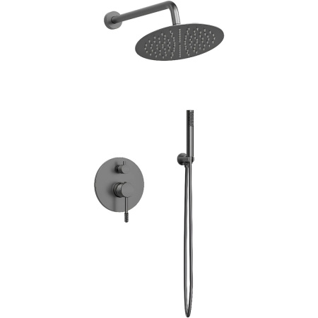 Душевая система Vincea Desire VSFW-1D1GM Вороненая сталь