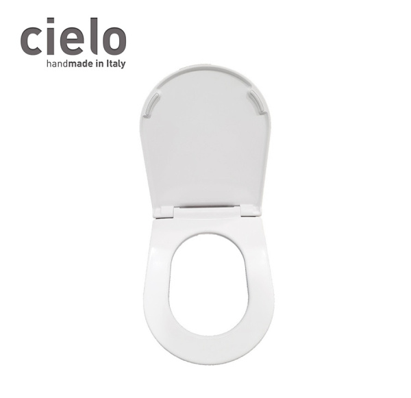 сиденье для унитаза cielo smile cpvsmnewf с микролифтом, цвет gloss white