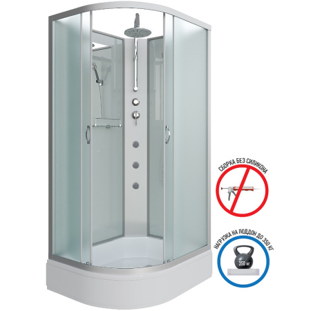 душевая кабина niagara classic 120х90 r ng-33294-14rbktg с гидромассажем