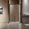 душевая дверь vincea garda 135 vds-1g135clb профиль черный, стекло прозрачное