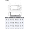 акриловая ванна relisan tamiza 130x70 гл000025051