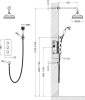 душевой комплект timo petruma sx-5169/00sm с внутренней частью цвет хром