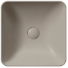 раковина gsi nubes 903805 накладная, 38x38 см, tortora opaco (коричневый матовый)