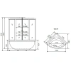 душевой бокс timo standart 135x135 t-1135 с гидромассажем