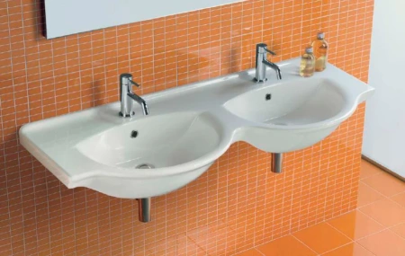 раковина hatria sophie y0q501 125 см, белая