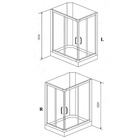 душевая кабина timo premium ilma ilma102l 120х80