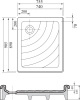 душевой поддон ravak aneta 75x90 ex a003701320 белый под облицовку