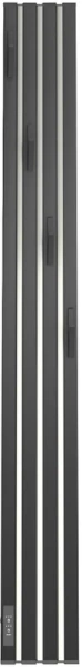 полотенцесушитель point пиано pn19722bc электрический, 15x120 см, черный|хром