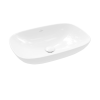 Раковина Villeroy & Boch Loop & friends 4A4900R1 накладная, 56x38 см, альпийский белый с покрытием CeramicPlus