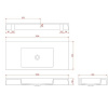 раковина boheme armadi art flat 100 888-100 белая матовая