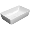 Раковина GSI Nubes 903611 накладная, 60x38 см, Bianco lucido (Белый глянец)