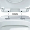унитаз подвесной berges albit s 082146 безободковый, с сиденьем микролифт, белый
