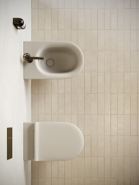 биде catalano sfera 0518551029 подвесное, с 1 отв., 55x35 см, sabbia матовый