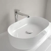 раковина villeroy & boch collaro 4a1956r1 накладная, 56x36 см, альпийский белый с покрытием ceramicplus
