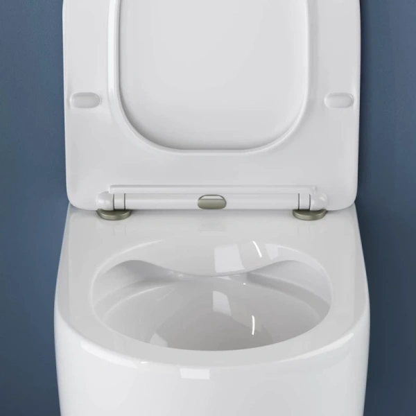 унитаз ceramicanova moments cn3003 подвесной, с сиденьем микролифт, белая